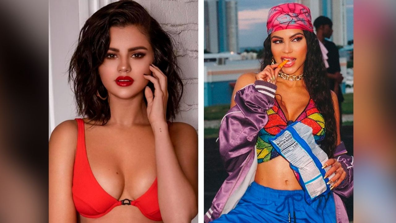 ¡Como dos gotas de agua! Natti Natasha sube foto sin maquillaje y es comparada con Selena Gomez