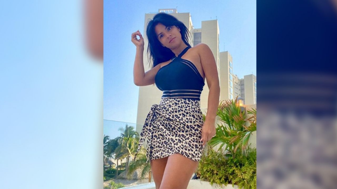 ¡Belleza de mujer! Ania Gadea se expone con diminuto vestido de seda