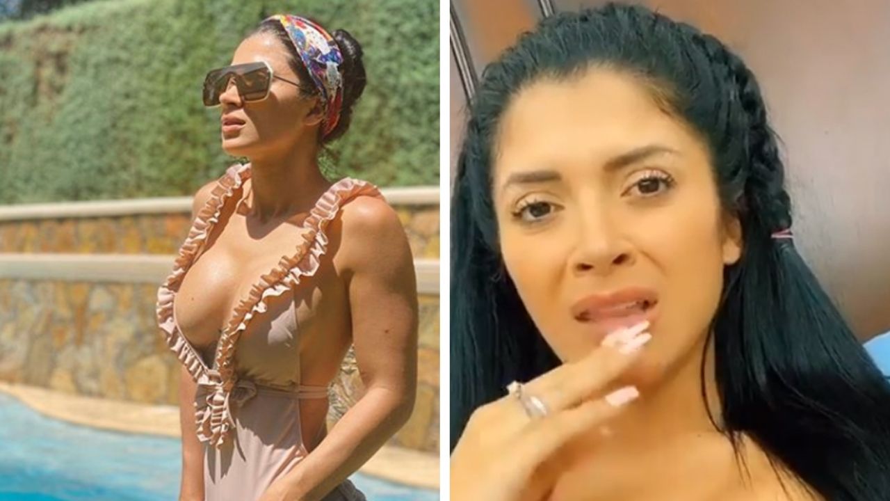 Kimberly Flores se exhibe en la piscina y le llueven críticas: “Se ve corrientita”