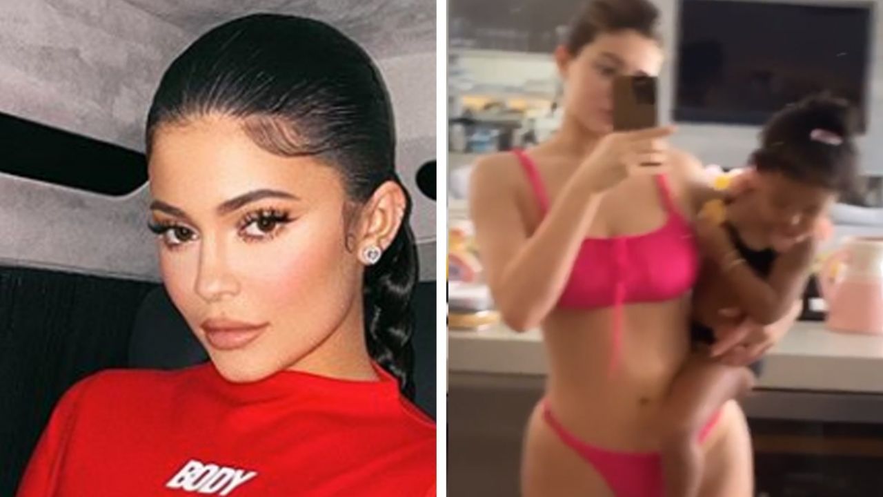 Kylie Jenner celebra la Pascua desde la piscina y con sensual bikini rosado
