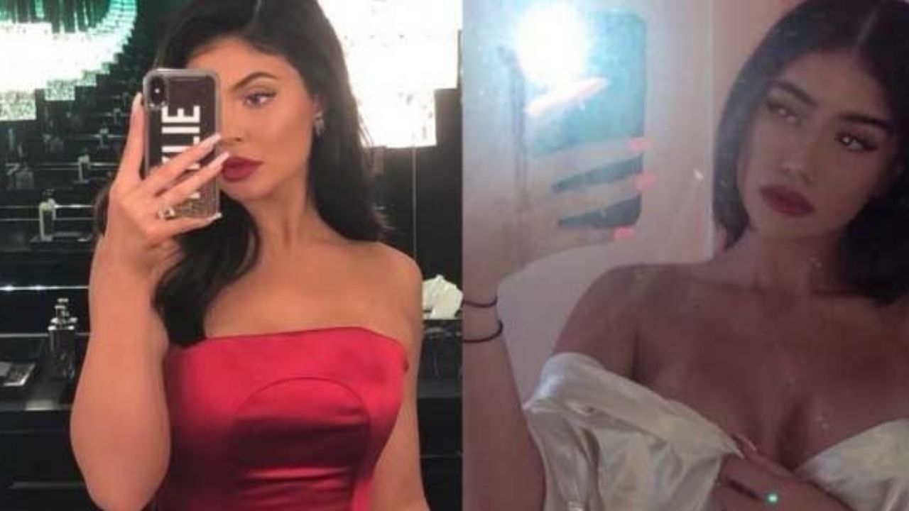 La doble de Kylie Jenner y nueva novia de Tyga calienta Instagram desde la ducha
