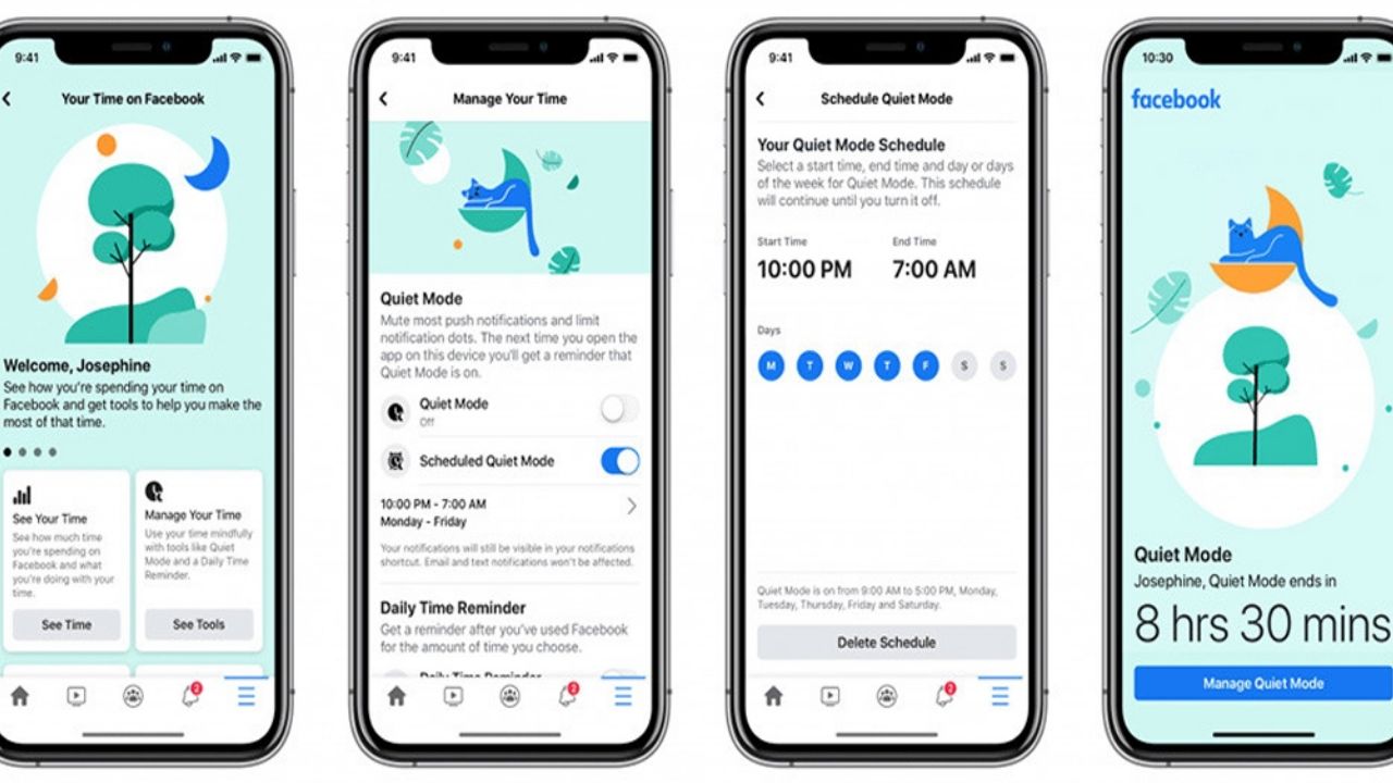 Novedosa función de Facebook, el modo silencioso para pausar notificaciones