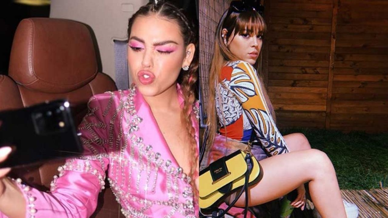 ¡Qué hot! Danna Paola se muestra ligera de prendas en sexy selfie frente al espejo