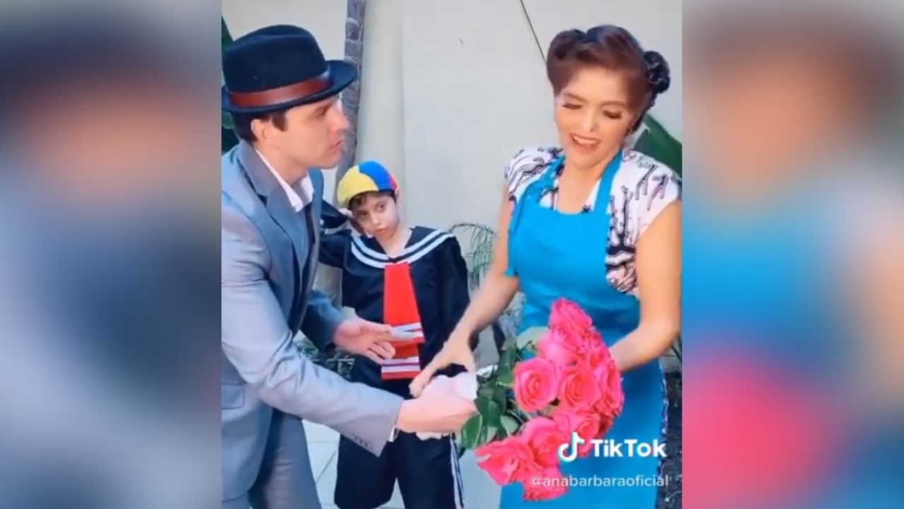 ¡Increíble! Ana bárbara se convierte en ‘Doña Florinda’ y causa sensación en TikTok