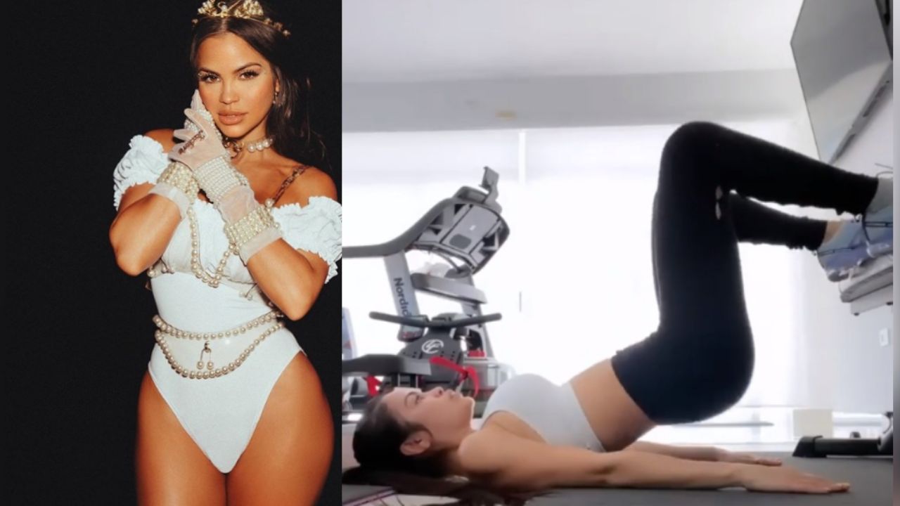 Natti Natasha eleva la temperatura en Instagram con sexy rutina de ejercicio en leggings