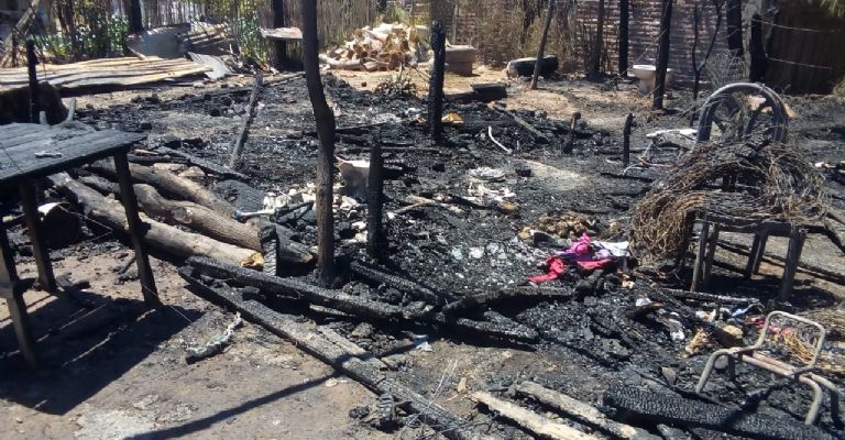 Los dueños de las casas sufrieron daños materiales totales