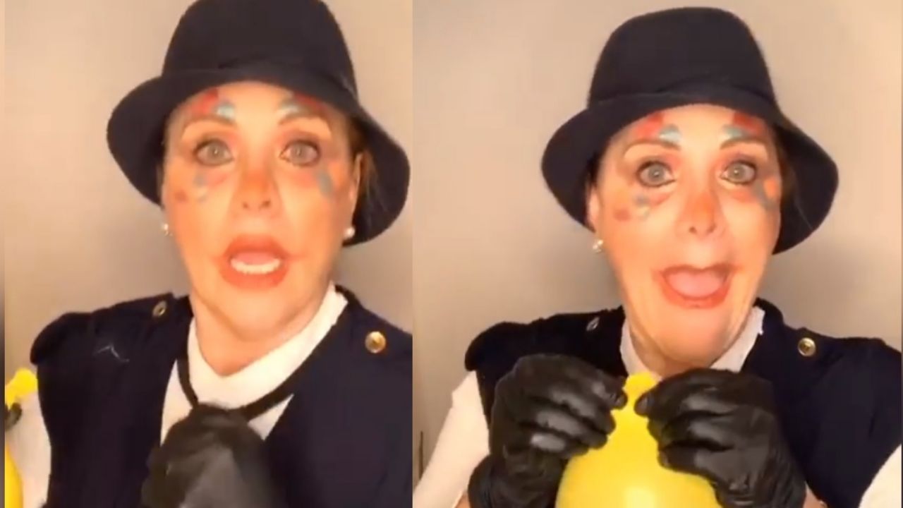 Érika Buenfil aterroriza Instagram y TikTok con perturbador disfraz de payasa: “Qué miedo”
