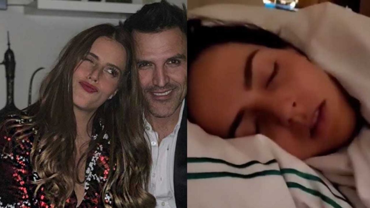 VIDEO: Claudia Álvarez graba dormido a su esposo y él cobra venganza
