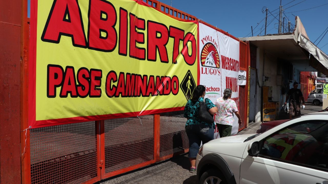 Ventas caen en Mercadito Unión por cierre de paso a coches en Ciudad Obregón