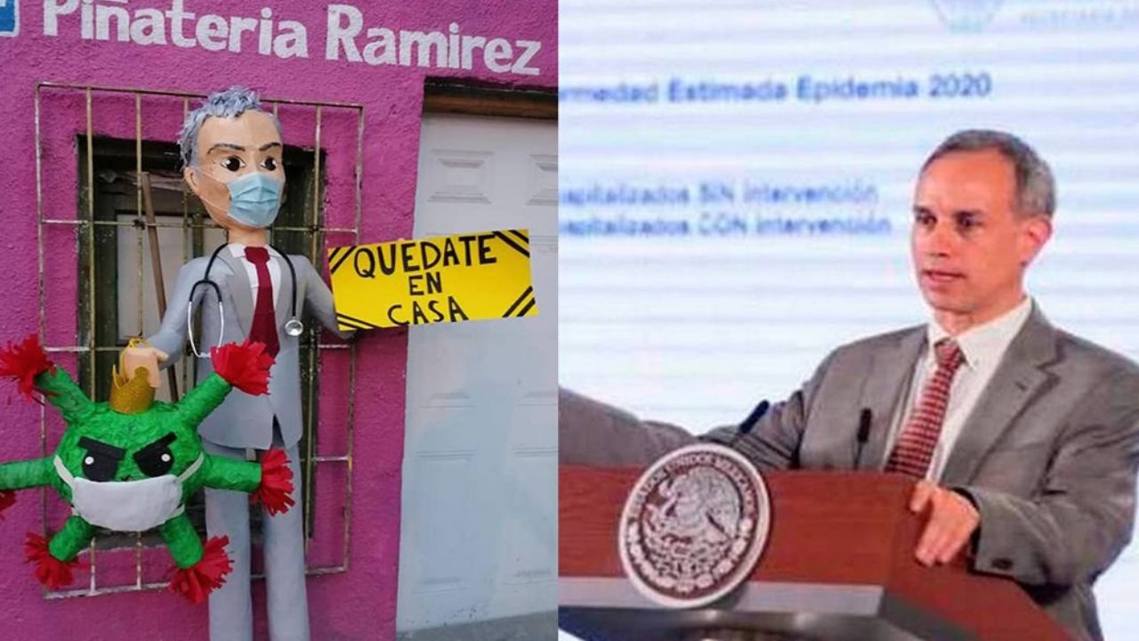 Piñata de Hugo López-Gatell, subsecretario de Salud, se hace viral en redes sociales