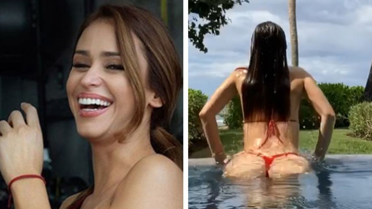 VIDEO: Yanet García adelanta el verano al chapotear su colosal trasero en tanguita
