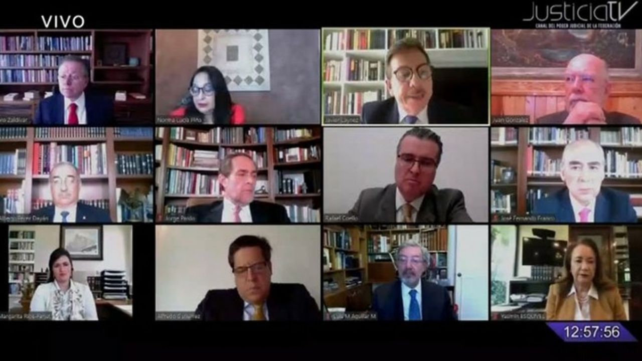 SCJN sesiona por primera vez a través de una videoconferencia por Covid-19