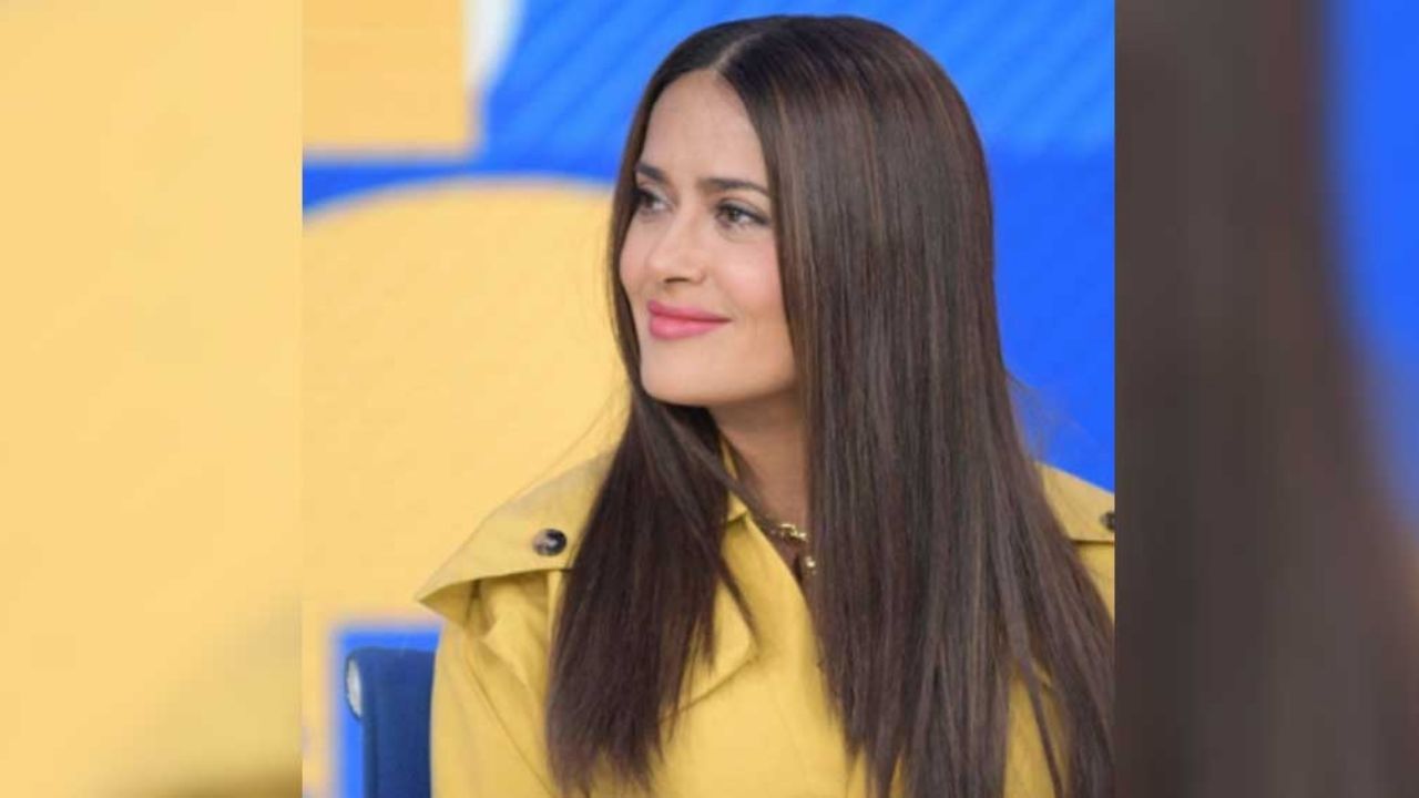 ¡Colorido gesto! Salma Hayek agradece a quienes luchan contra el coronavirus
