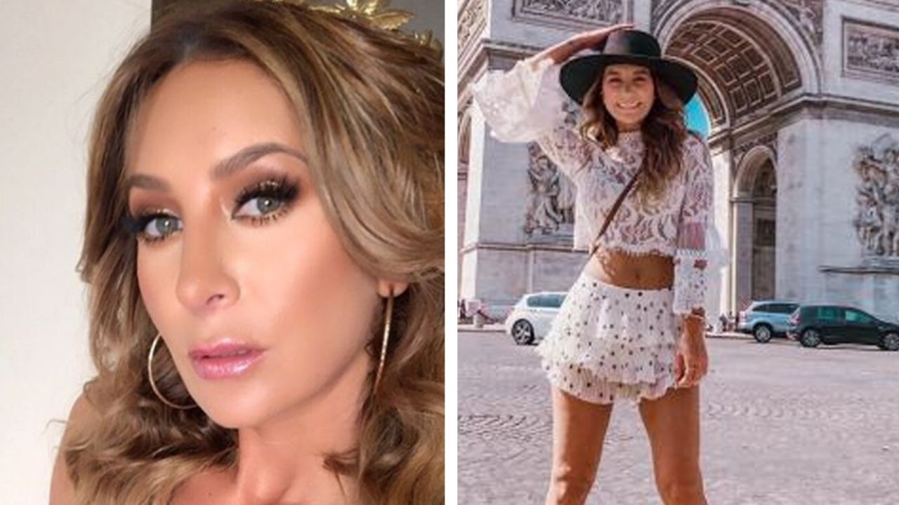 Sin pizca de pena, Geraldine Bazán deja ver debajo de su falda en cámara lenta