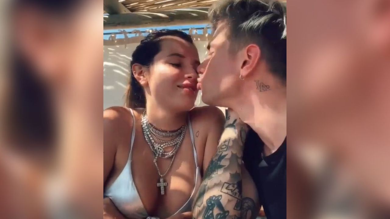 VIDEO: Critican a Bella Thorne en Instagram por ‘comerse’ a besos a su novio