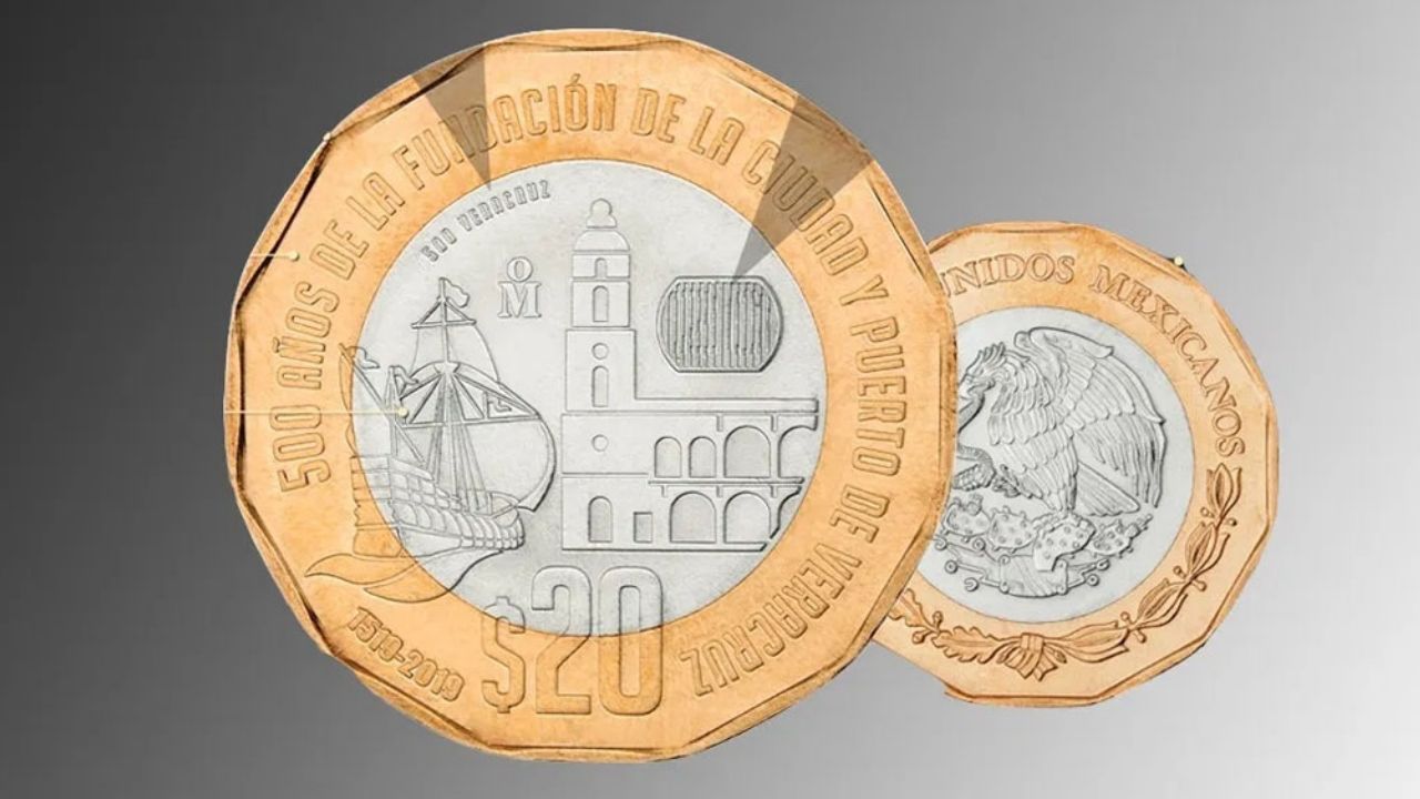 ¡Increíble! Banxico estrena moneda de 20 pesos; tiene un diseño dodecagonal