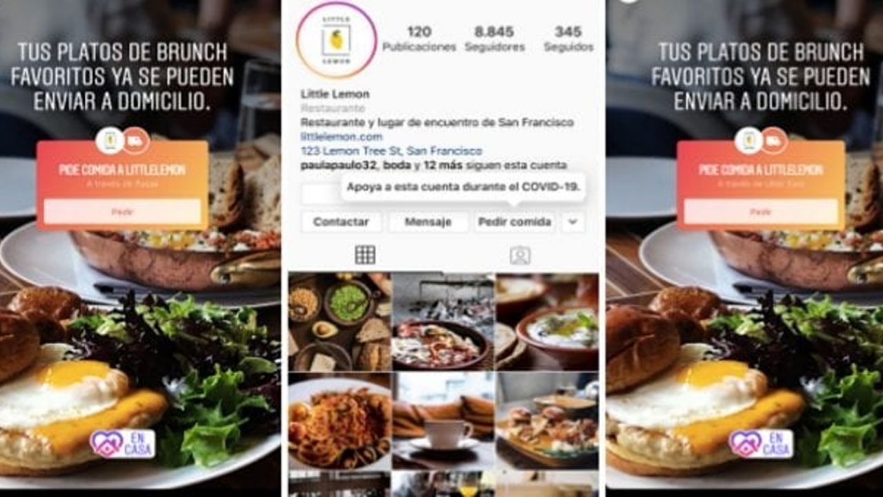 ¿Cómo funciona el servicio de Instagram que permite pedir comida a domicilio?
