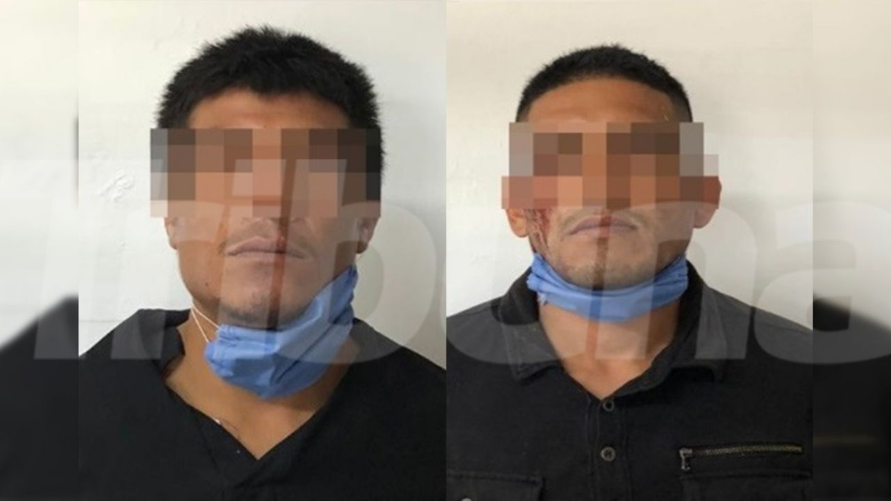 Elementos del Ejército y Policía estatal arrestan a dos hombres armados en auto robado
