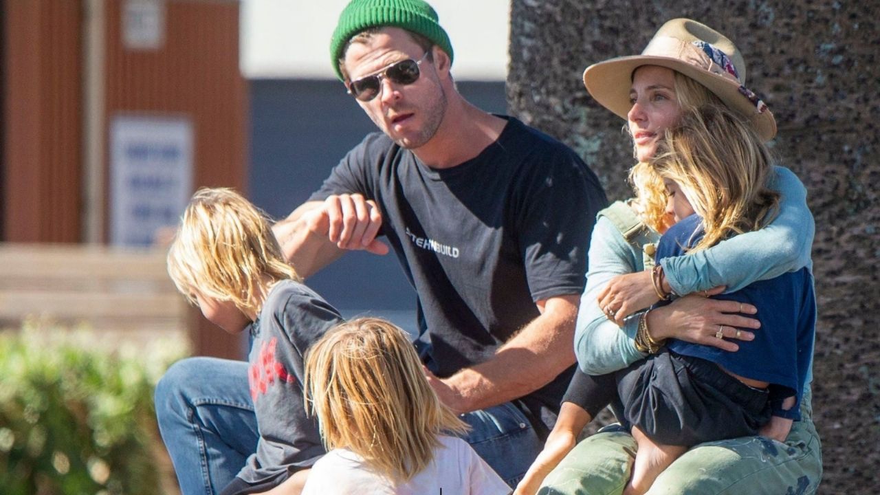 Chris Hemsworth sufre el aislamiento con sus tres hijos, ¿no los soporta?