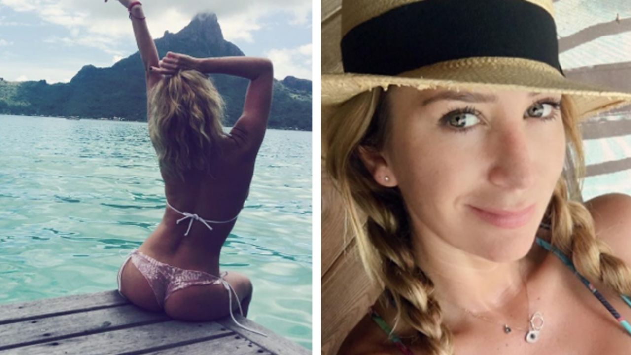 Geraldine Bazán es captada por “paparazzi” en la playa y con bikini ‘cachetero’