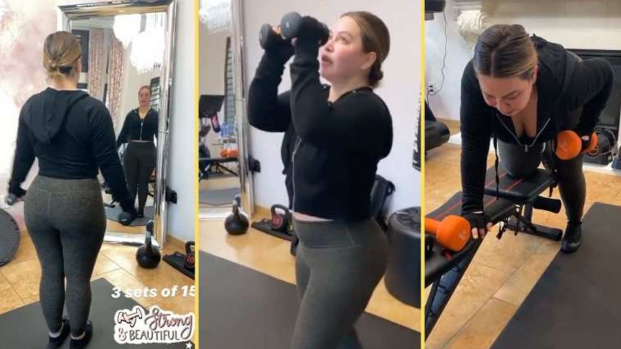 La peculiar manera de ejercitarse de Chiquis Rivera: Ropa deportiva y ¿chanclas?