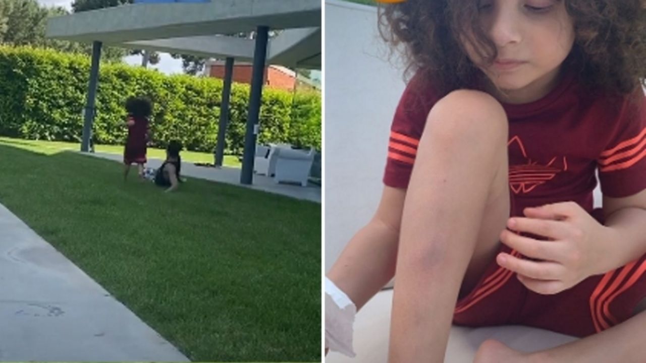 VIDEO: ¡Casi lo quiebra! La brutal barrida que un futbolista de LaLiga le hizo a su hijo