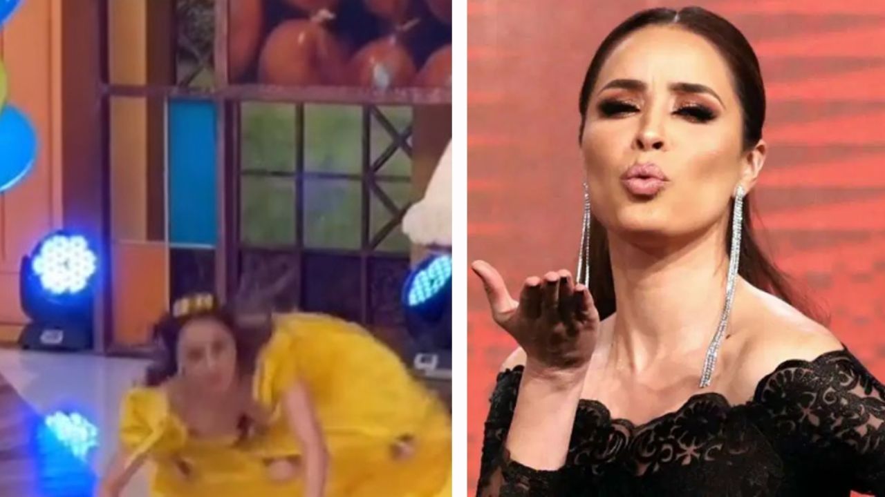 Conductor de ‘VLA’ se burla de Cynthia tras caída y ella responde: “Tengo buenos amortiguadores”