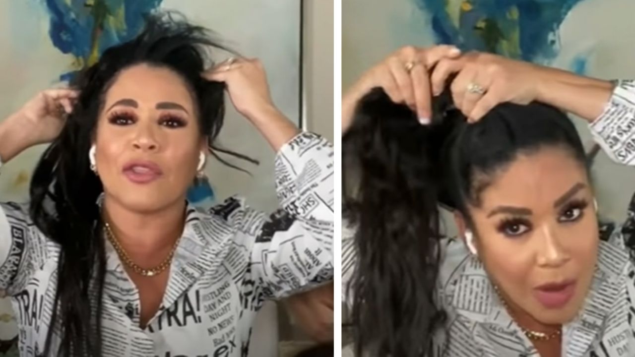 ¡Insólito! Atacan a Carolina Sandoval por acomodarse la ‘peluca’ en plena emisión