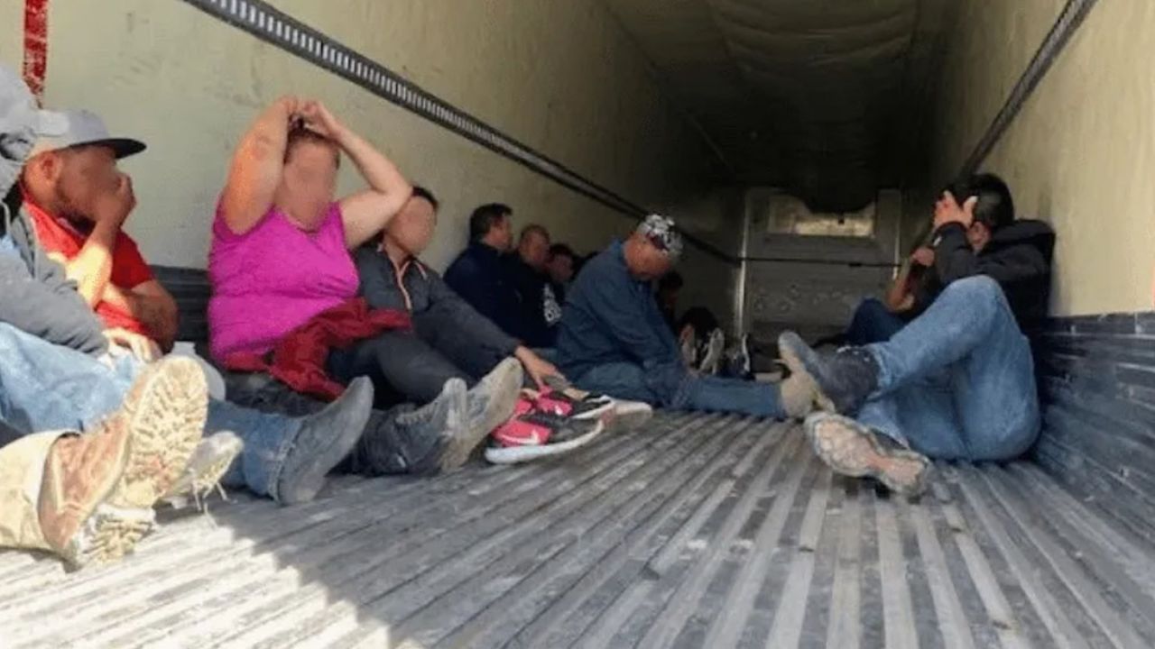 Autoridades descubren a grupo de migrantes que intentan cruzar a Estados Unidos