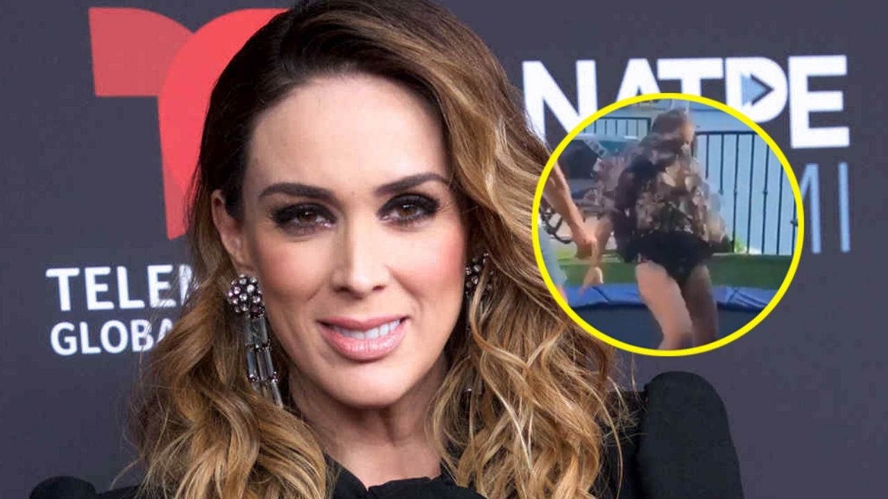 VIDEO: Jacky Bracamontes deja ver sus ‘calzones’ mientras salta en trampolín