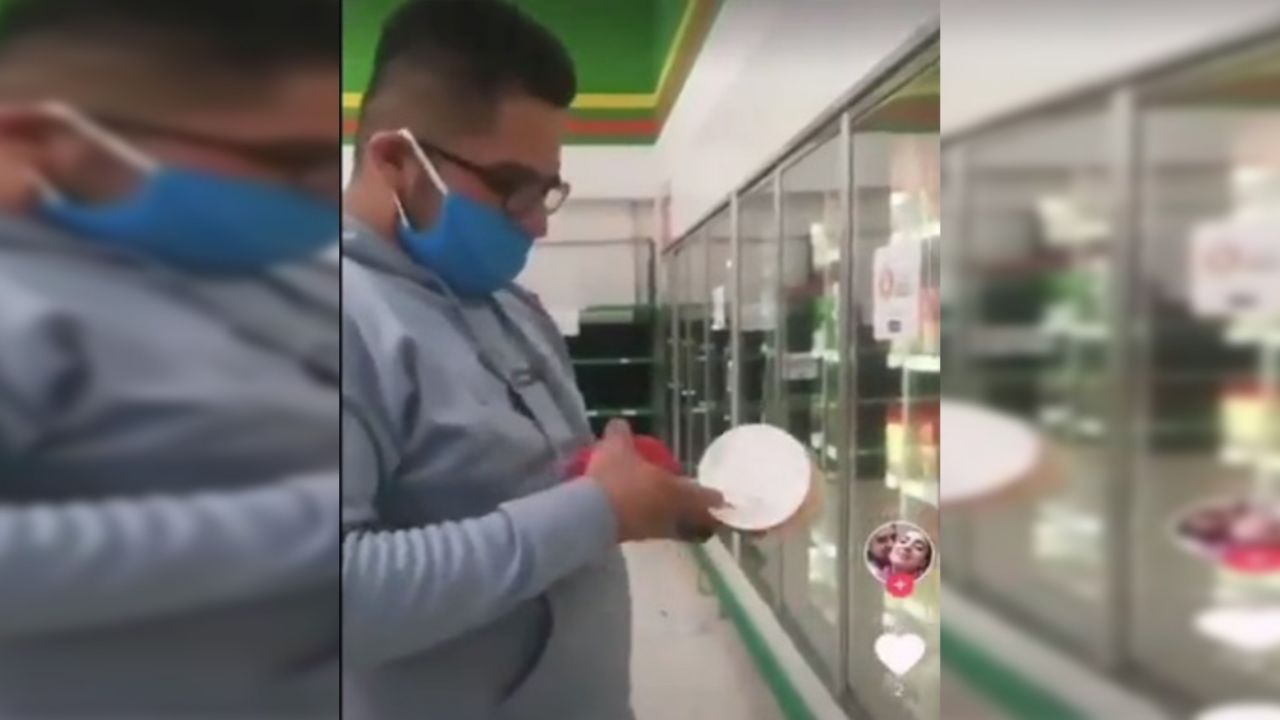 El reto de TikTok que indignó las redes: Joven prueba nieve y la regresa al refri