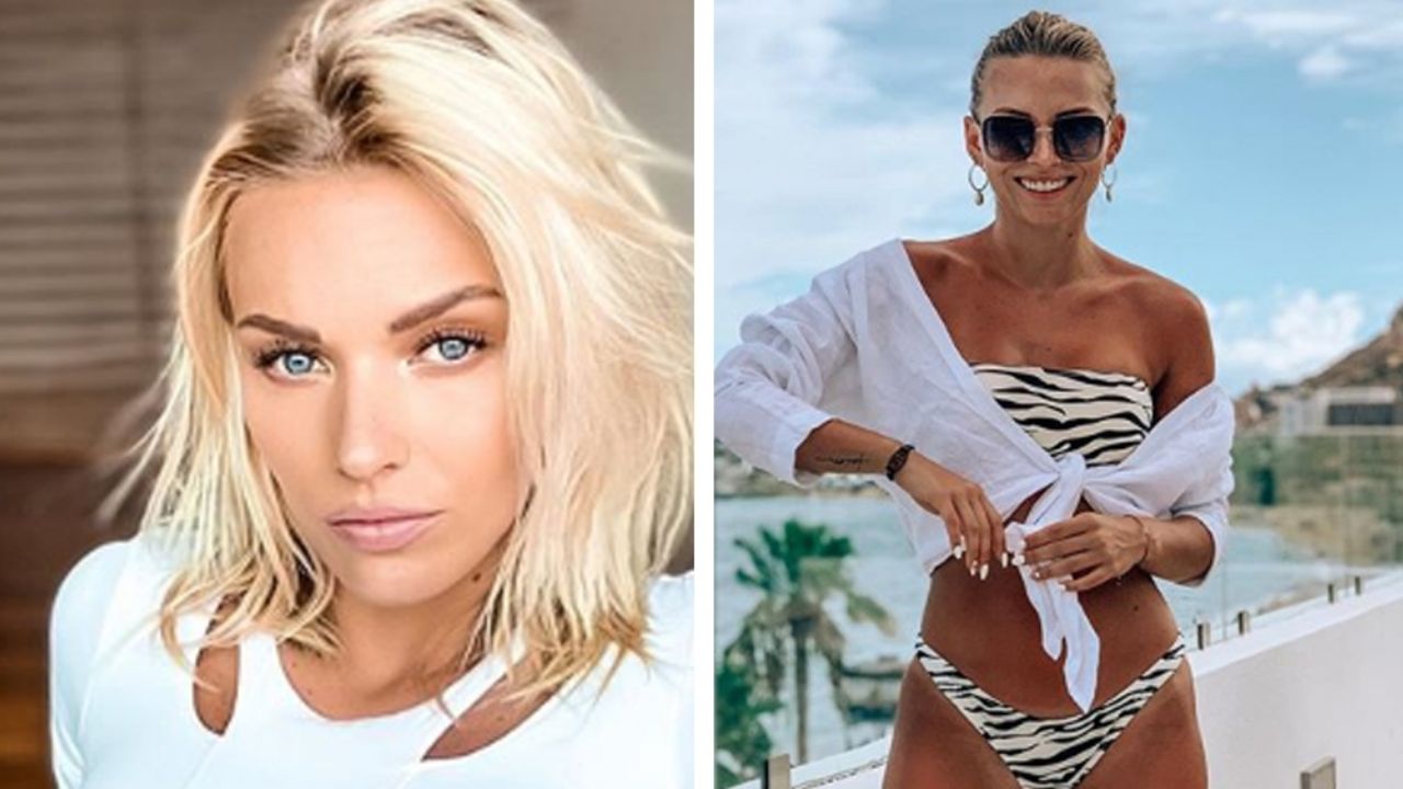 Irina Baeva se desabotona el short para presumir sus encantos bajo el sol