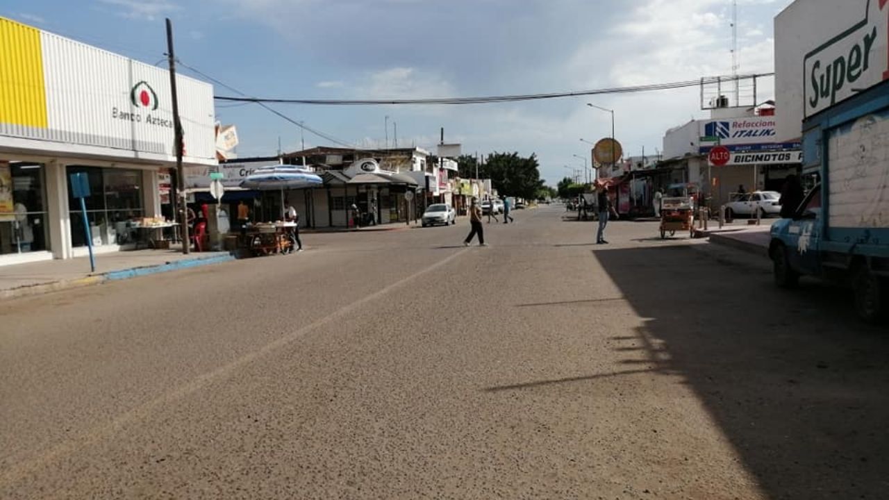 Las calles de Huatabampo lucen vacías por casos de coronavirus