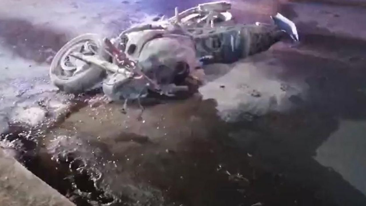 Joven termina herido tras derrapar en el pavimento con su motocicleta