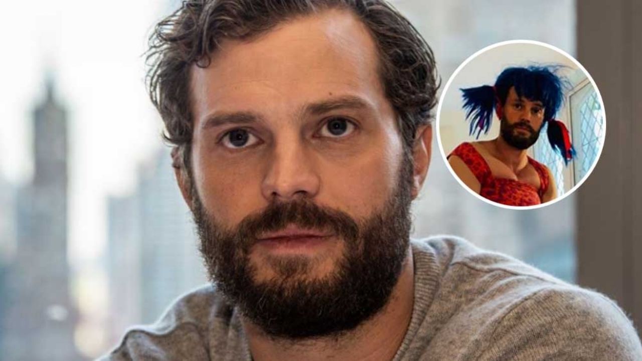 FOTO: Actor de ‘Cincuenta Sombras de Grey’ termina vestido de mujer al jugar con sus hijas