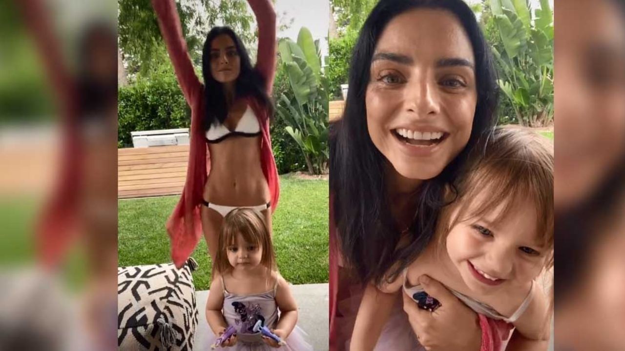 VIDEO: Aislinn Derbez presume esbelta figura al bailar con Kailani en TikTok