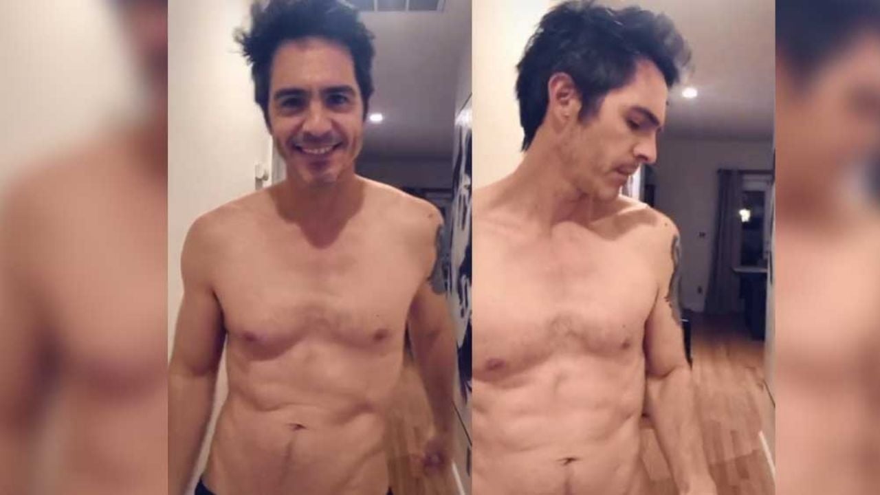 VIDEO: ¿También es feliz sin Aislinn? Mauricio Ochmann enamora sin camiseta en TikTok