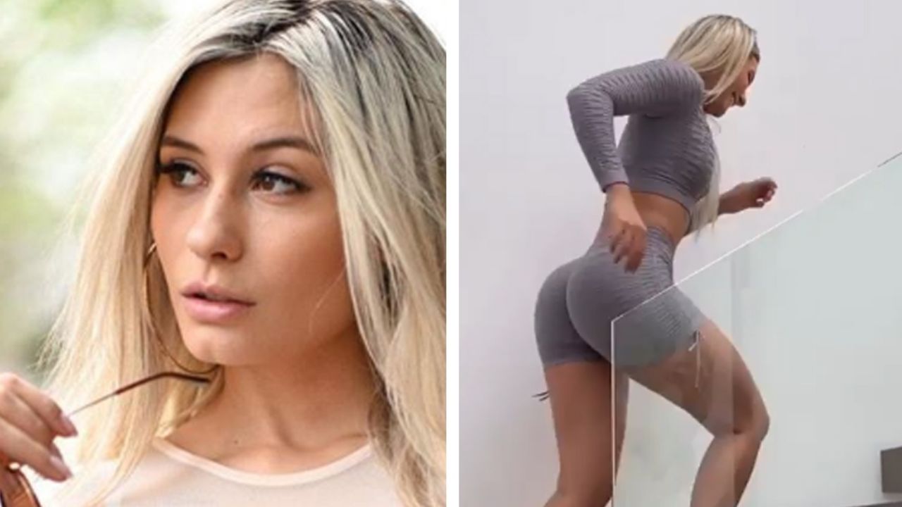 Issa Vegas paraliza Instagram al subir y bajar escaleras en ‘encarnados’ leggings