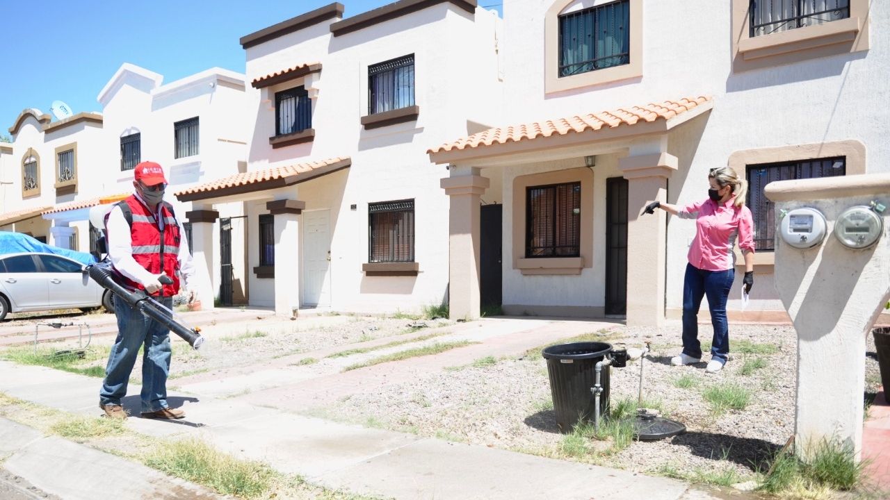 Hermosillo: Coves sanitiza espacios públicos de colonia Villa Bonita ante crisis del Covid-19