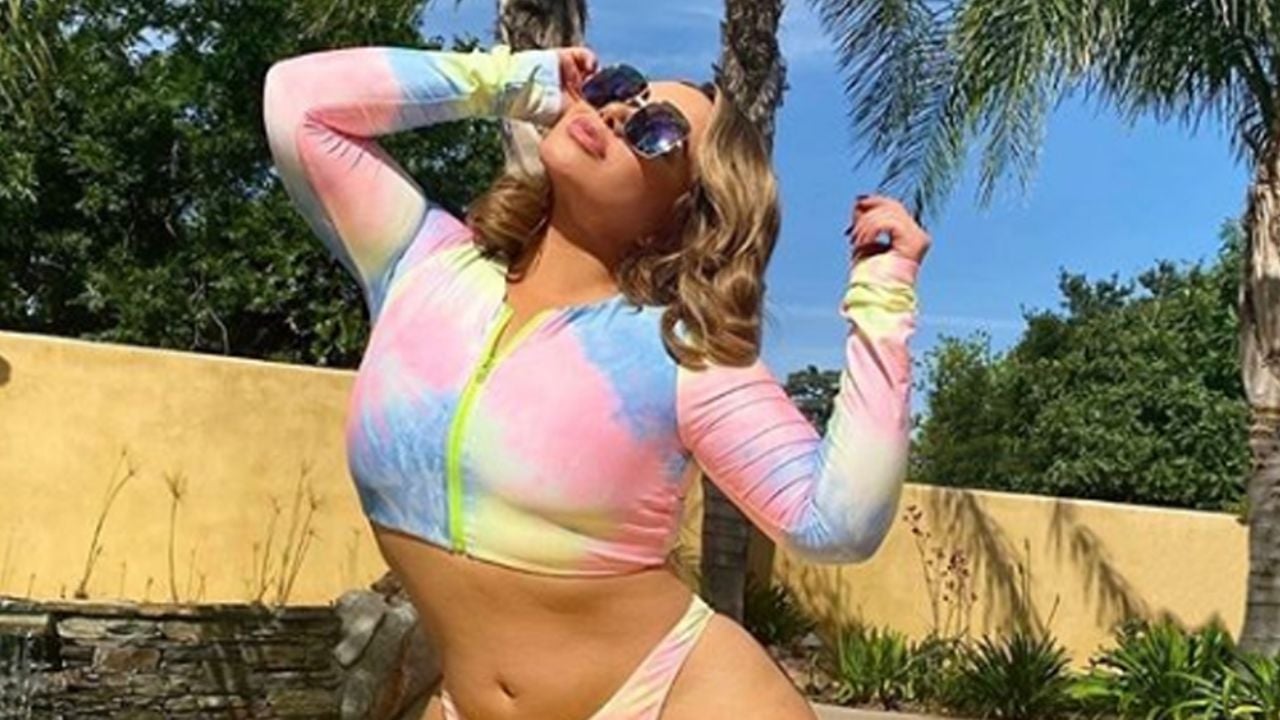 VIDEO: Chiquis Rivera se deja ver en tanguita de colores y el Internet enloquece