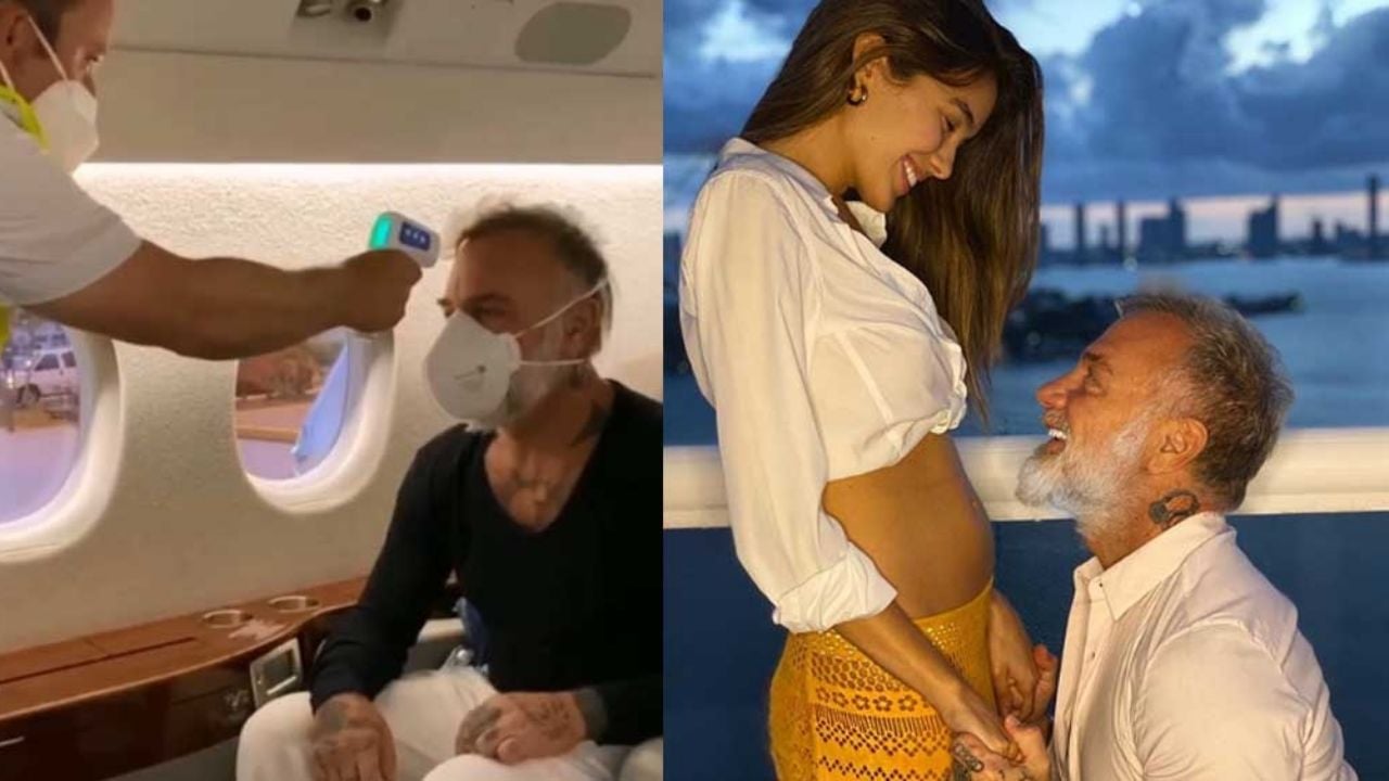 Gianluca Vacchi viaja en plena pandemia y presume el embarazo de su joven novia