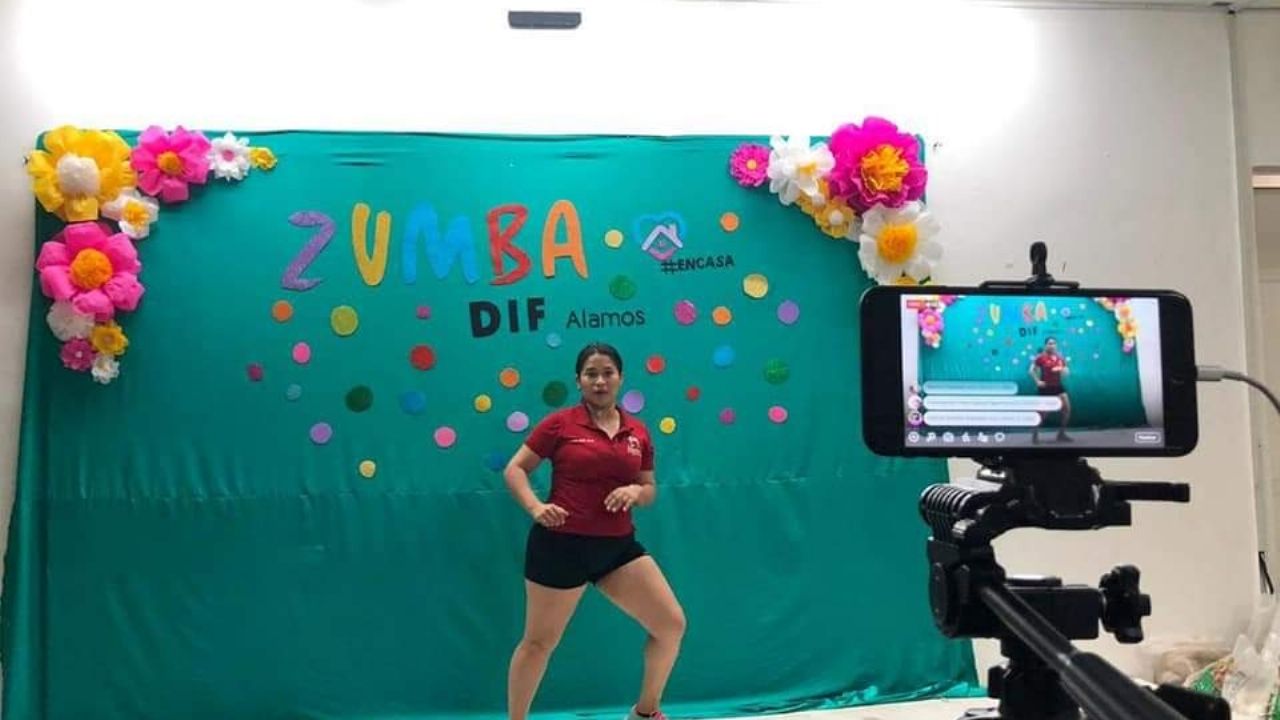 El Sistema DIF de Álamos implementa clases de zumba virtual
