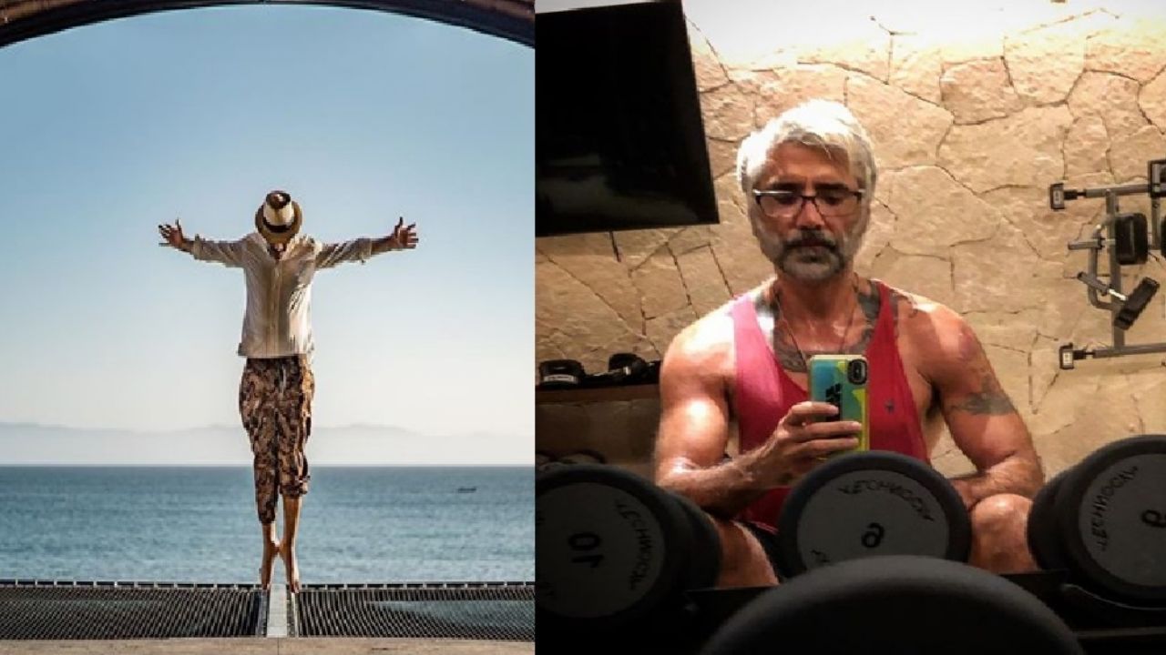 Llaman “viejito exhibicionista” a Alejandro Fernández por posar con poca ropa en Instagram