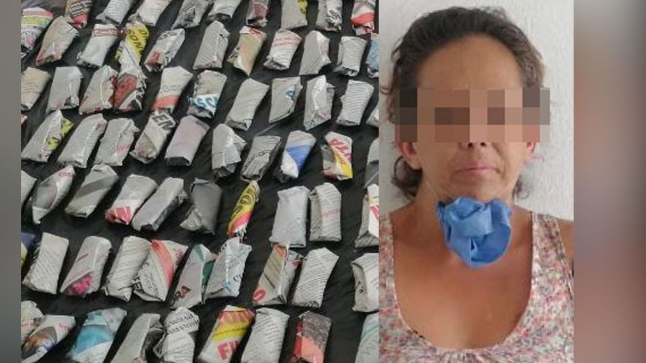 PESP detiene a mujer con 189 dosis de presunta droga