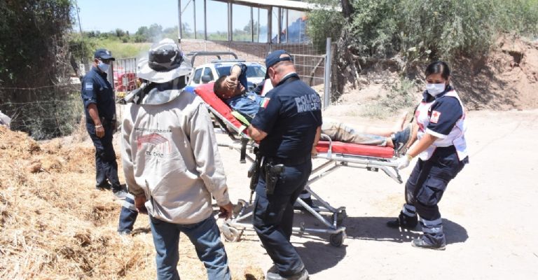 socorristas de Cruz Roja atendieron a los lesionados