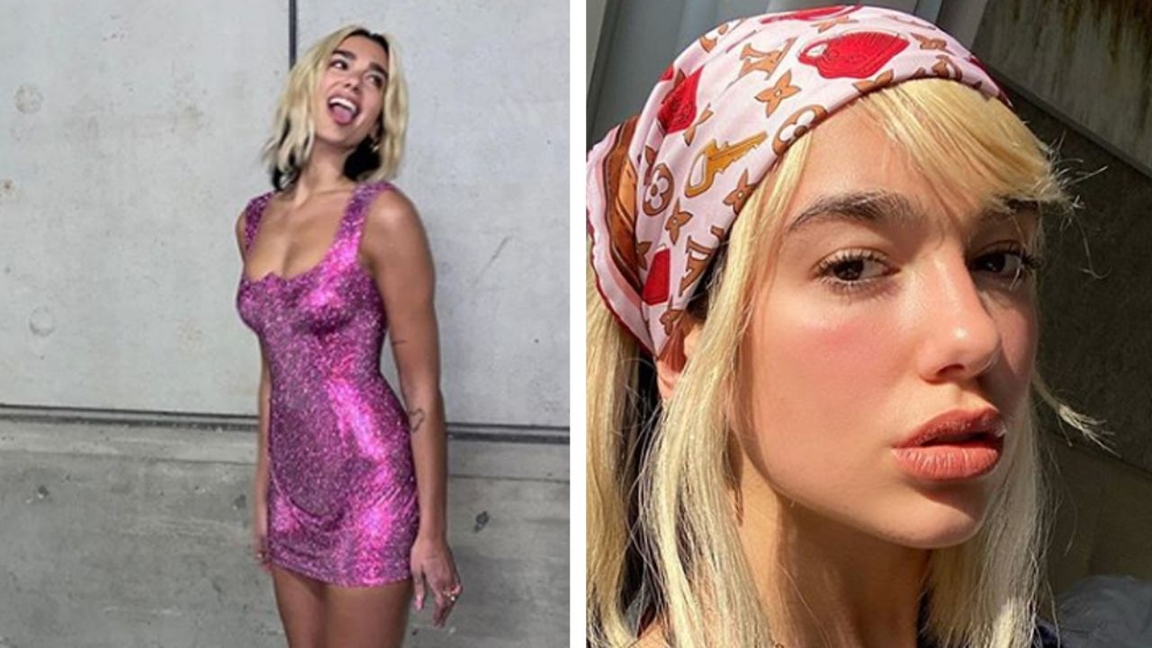 Dua Lipa aprovecha el confinamiento para tomar el sol en colorido bikini