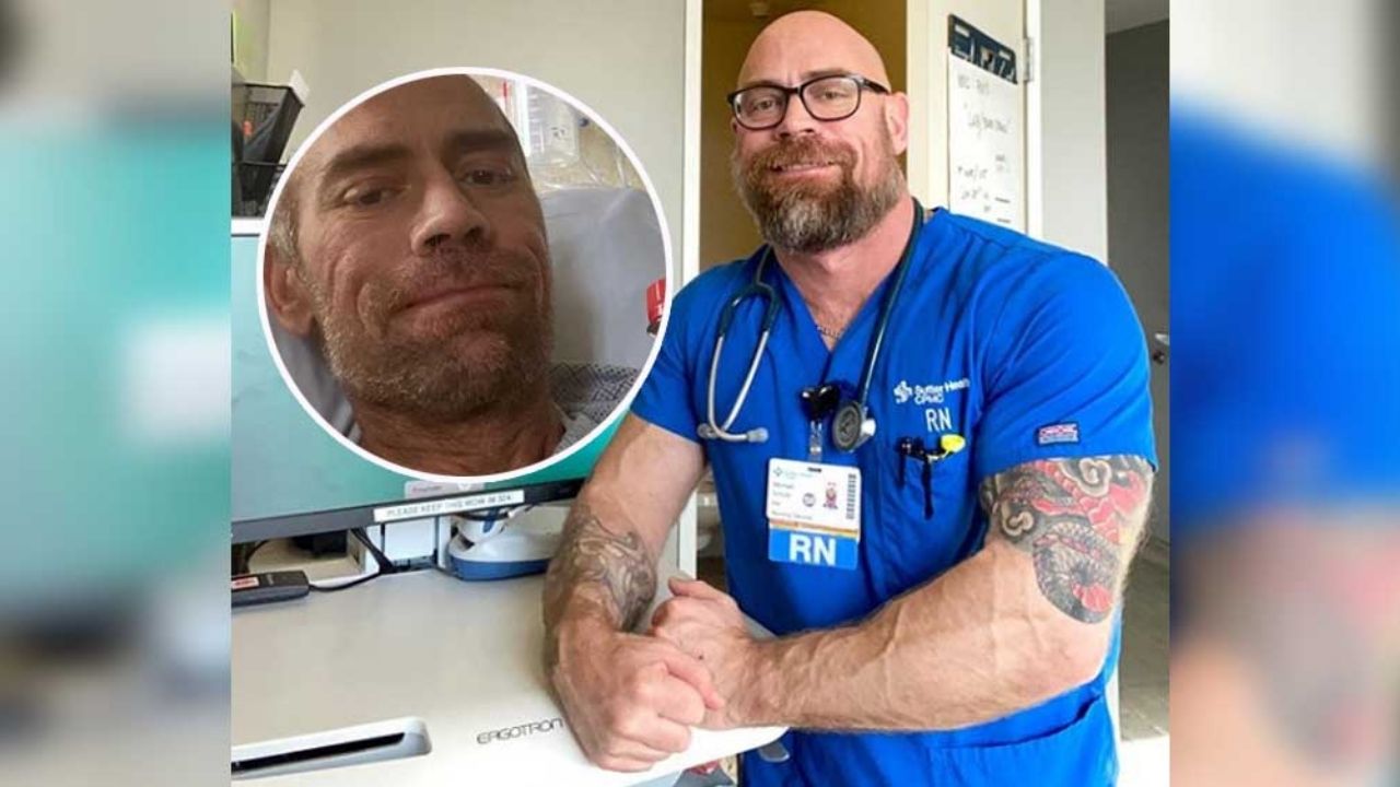 FOTO: El impactante antes y después de enfermero que se infectó de Covid-19