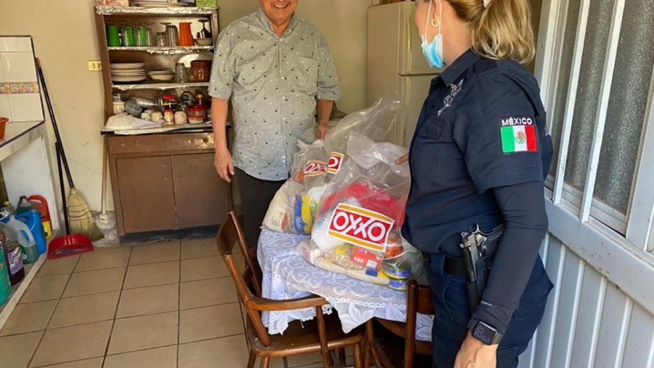 La Comisaría de Seguridad de Etchojoa se suma a los apoyos y entrega despensas