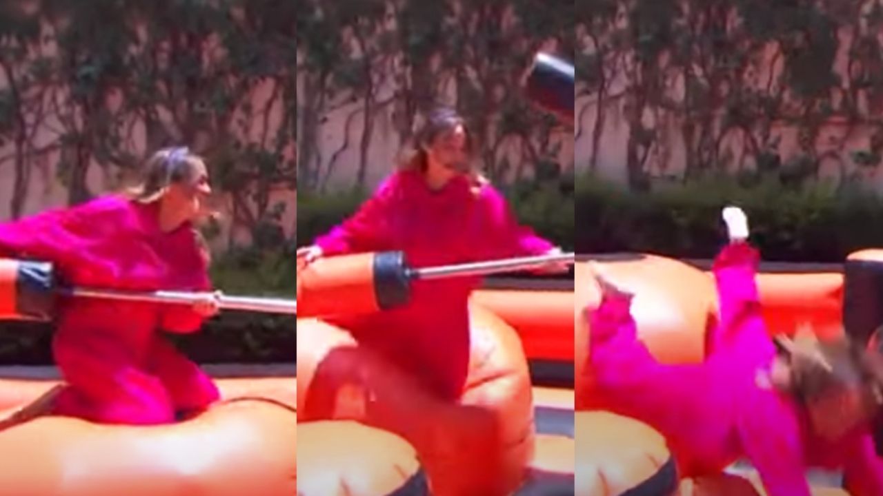 Andrea Legarreta se da “tremendo trancazo” en vivo durante ‘El Reto de Hoy’