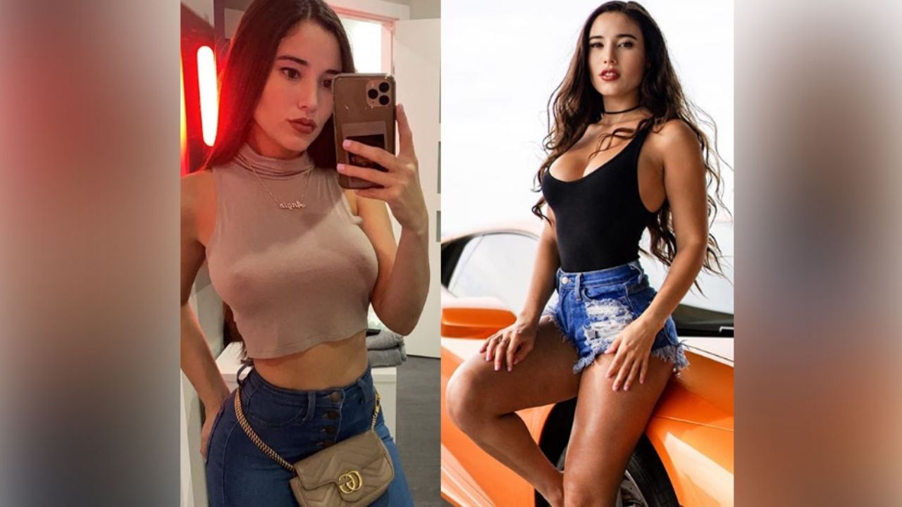 Desde la sala, Angie Varona presume sus pronunciados atributos en diminuto bikini